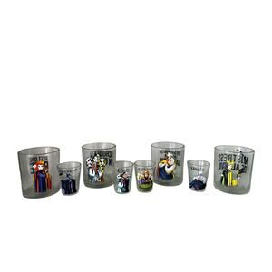 Disney villians glass‎ and shot glass set